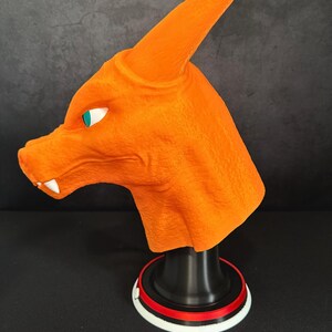 Charizard Byst 40cm — Pokémon Charizard Figur — Drakestaty — Gamerdekoration — Anime Skulptur — Heminredning bild 4