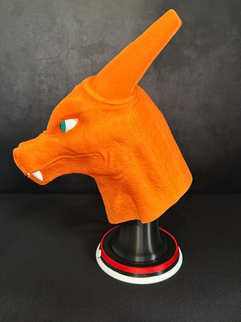 Charizard Byst 40cm — Pokémon Charizard Figur — Drakestaty — Gamerdekoration — Anime Skulptur — Heminredning bild 4