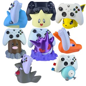 Support pour manettes Pokémon | PlayStation, Xbox, PC, Switch | Jolteon, Lapras, Togepi, Diglett, Charizard, Tyranitar, Magnemite, Gengar
