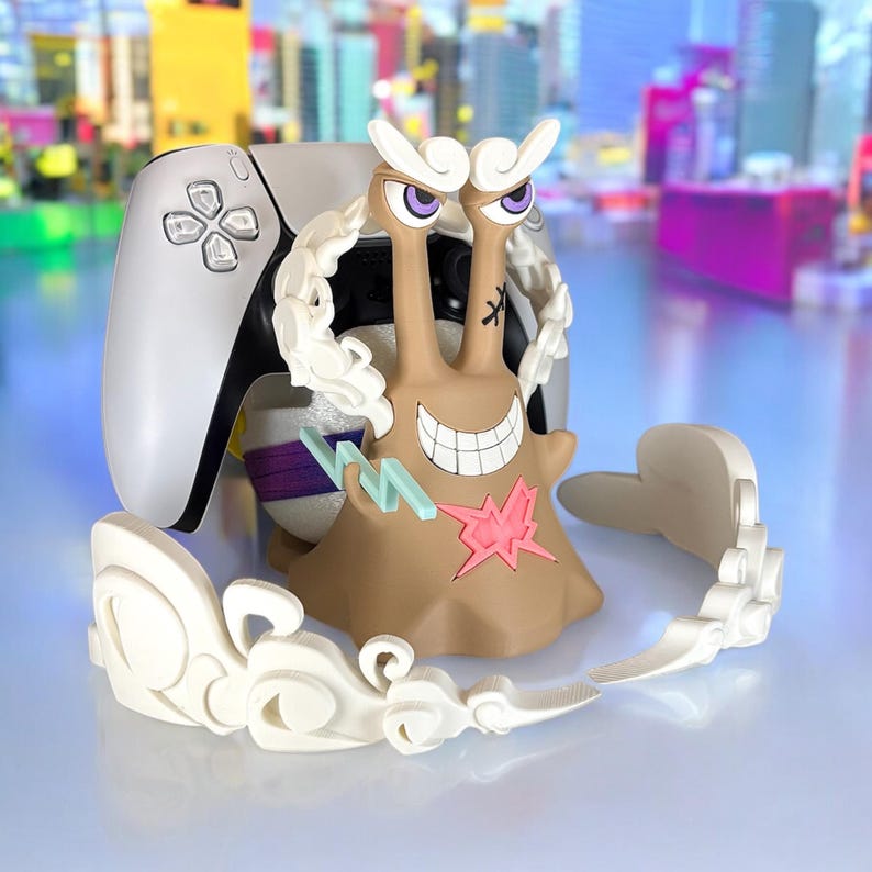 One Piece Controller Stand – Luffy, Zoro, Ace, Jinbe, Rob Lucci, Kaido, GomuGomu | PS, Xbox, Switch, PC | Desk Organizer | One Piece Figure Gear 5
