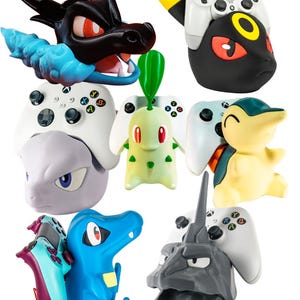 Supporto per controller Pokémon | PlayStation, Xbox, PC, Switch | Mewtwo, Meowth, Onix, Chikorita, Cyndaquil, Totodile |