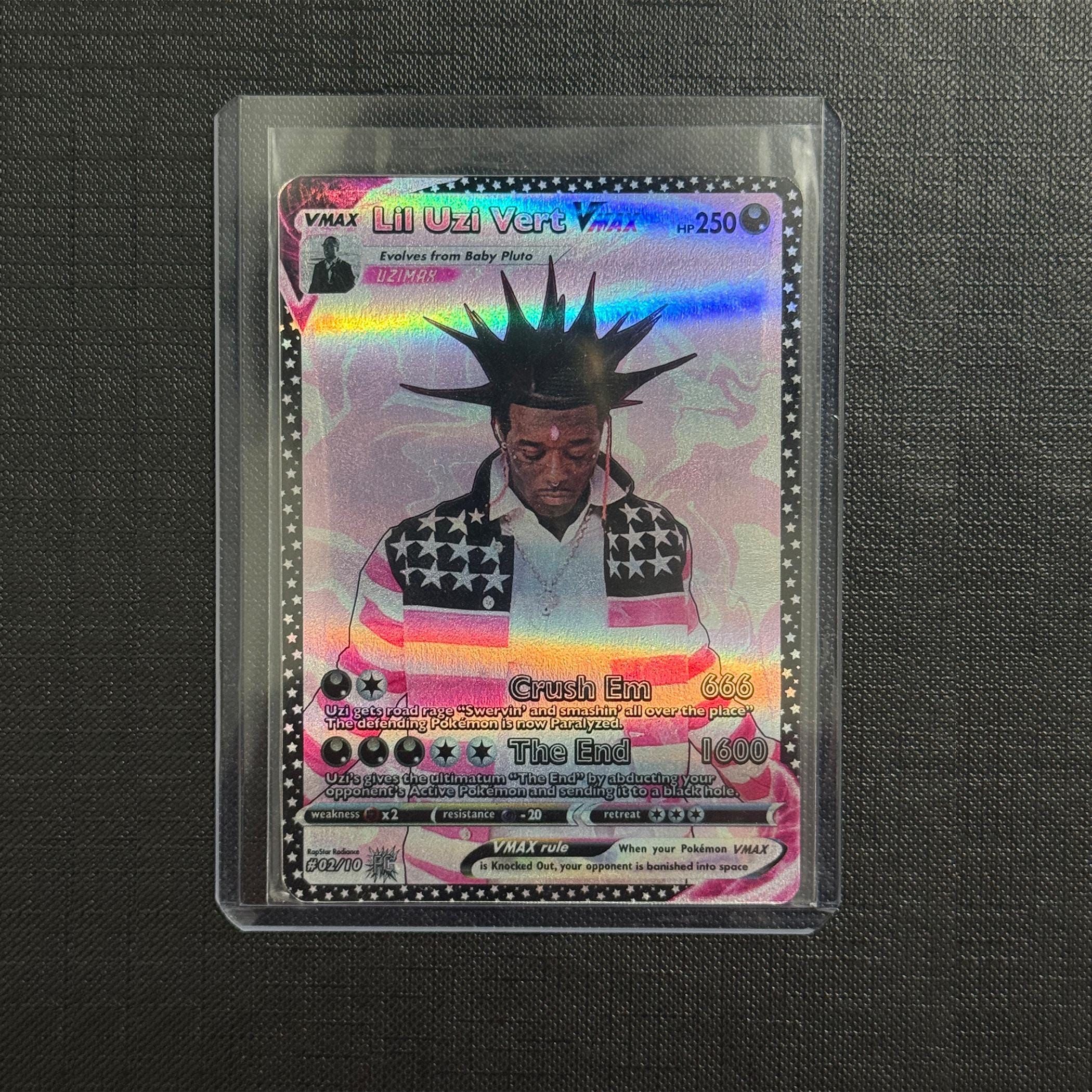 Y*g様 最終値下げ(本日までの出品)Lil uzi vert 着用デザイン　ネ Lil Uzi Vert Holo VMAX Trading Card | Pokémon-inspired - Etsy