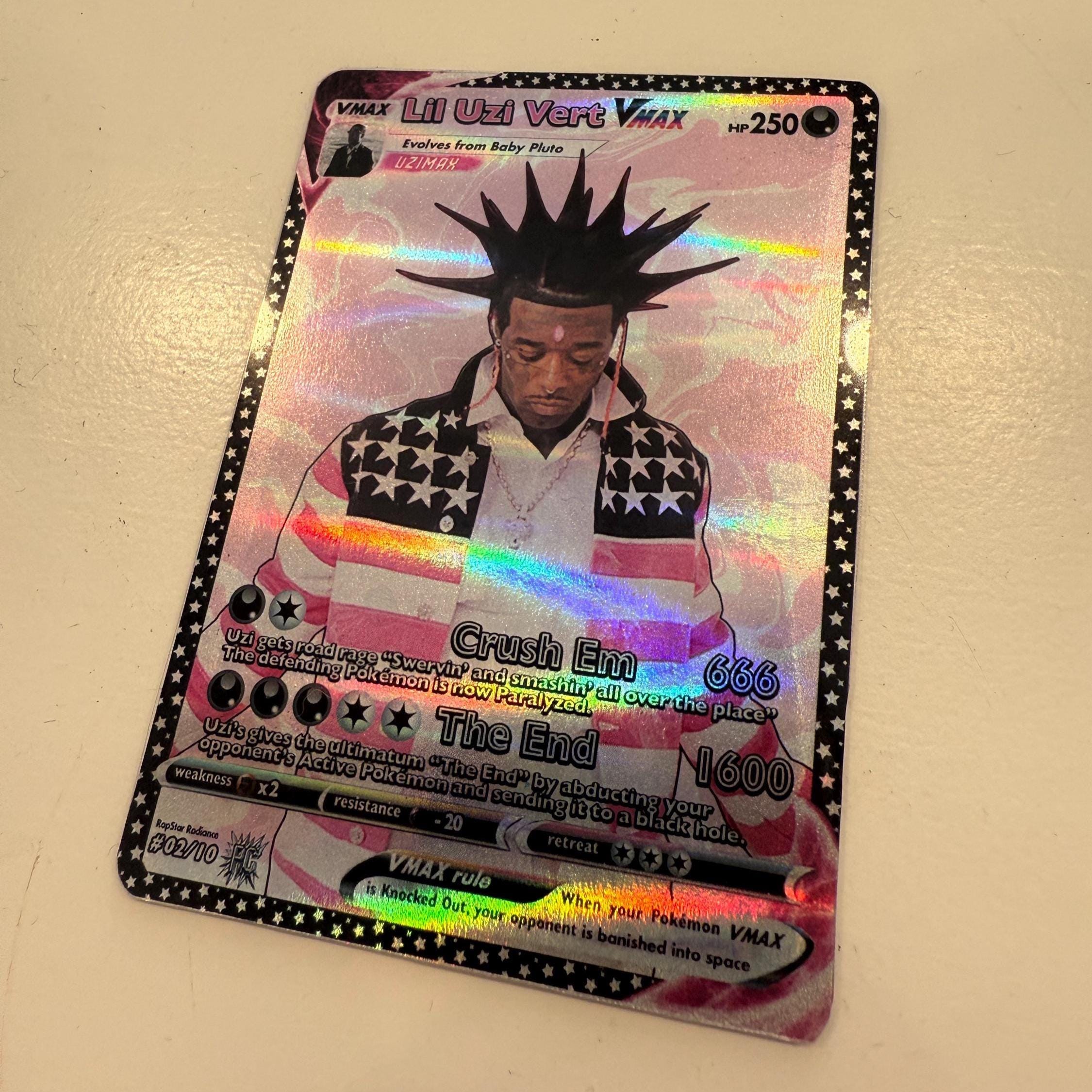 Lil Uzi Vert Holo VMAX Trading Card | Pokémon-inspired - Etsy
