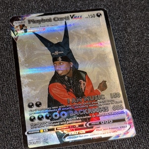 Carte à collectionner Playboi Carti Holo VMAX | Inspiré des Pokémon | Édition limitée 1/30
