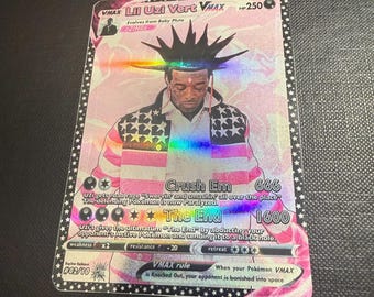 Lil Uzi Vert Holo VMAX Trading Card | Pokémon-Inspired