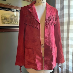 Vintage 2000s Suede Fringe Jacket