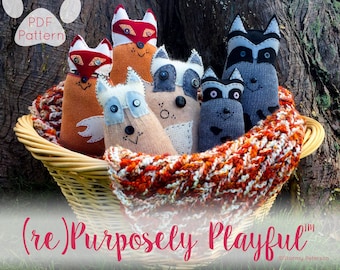 Woodland Pals™ PDF Sewing Pattern - (re)Purposely Playful™