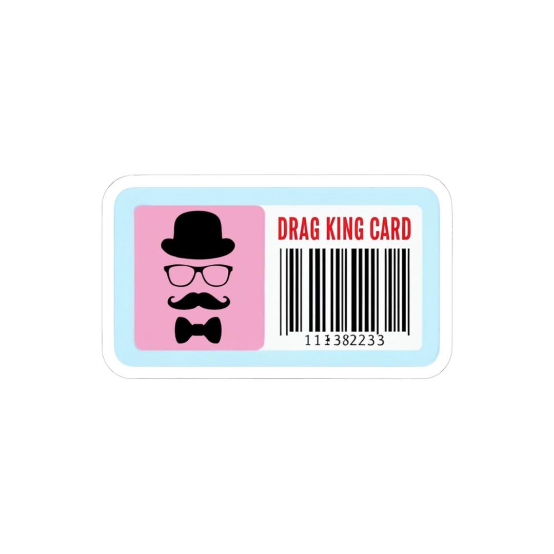 Support Drag Sticker Drag King Card Stickers | Fun LGBTQ+ Pride Decor | Laptop Stickers ...