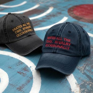 Embroidered Heated All The Time Rivalry Occasionally Hat, Team Hollanov Cap, LGBT Hockey Romance, Heated Rivalry Fan Gift, Hollander Rozanov