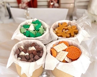 Soy wax melts with high fragrance concentration | Soy wax chocolates | Various scents | Oil burner tablets