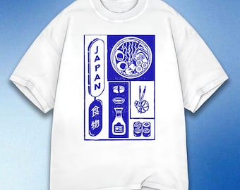 Japanese Food T-Shirt, Japan T Shirt, Ramen Sushi Shirt, Foodie Tee, Japan Lover Gift, Comfort Colors T-Shirt, Gift for Food Lovers Tee