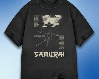Samurai Retro Graphic Tee, Vintage Japanese Design Shirt, Samurai Warriors T-Shirt, Unique Historical Warrior Print, Unisex Comfort Colors