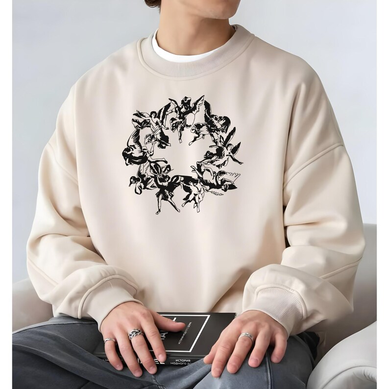 Unique Graphic Sweatshirt, Animal Art Sweatshirt, Cozy Pullover, Casual Streetwear, Unisex Fashion Top, Comfortable Chillwear