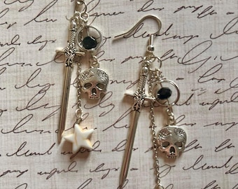 Nine for the Tomb - Harrowhark Nonagesimus inspired earrings