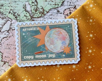 Copy Moon Joy - Artemis 2 Space Exploration Sticker