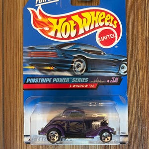 Vintage Hot Wheels, 3-Window ‘34, pinstripe power series #1 of 4 produced in 1998