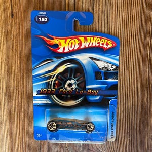 Vintage Hot Wheels, 1933 Ford Lo-Boy #180  blue flames produced in 2005
