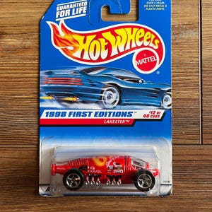 Vintage Hot Wheels, Red Racing Lakester,  #12 of 40 Collector #647,  produced in 1997