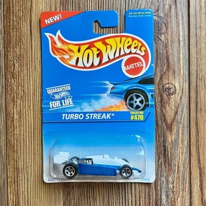 Vintage Hot Wheels, Turbo Streak, collector #470  produced in 1995
