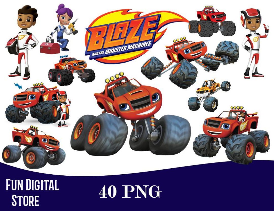 40 Blaze and the Monster Machines PNG Cliparts | 300DPI High Resolution ...
