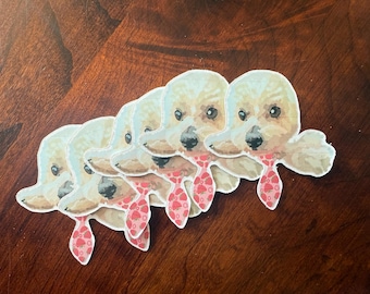 Handmade Cute Dog Stickers | Vinyl Pet Stickers