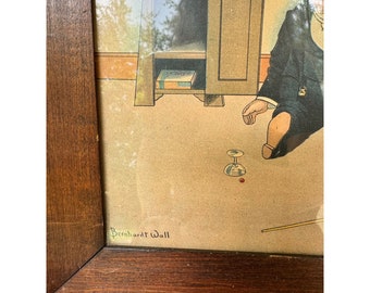 Antique Framed Litho Art by Bernhardt Wall 1904 Entitled Froze - Etsy