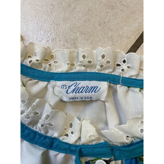 1980s lightweight Floral Duster Housecoat Robe sn… - image 3