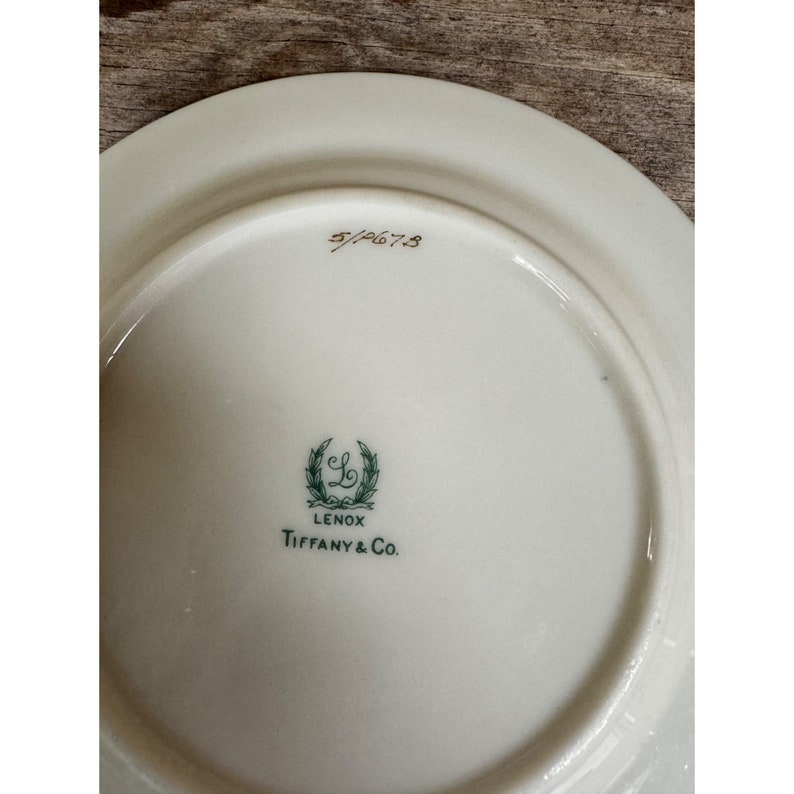 Antique Lenox Tiffany China Blue Gold Dessert Plate 5 5/8 Etsy