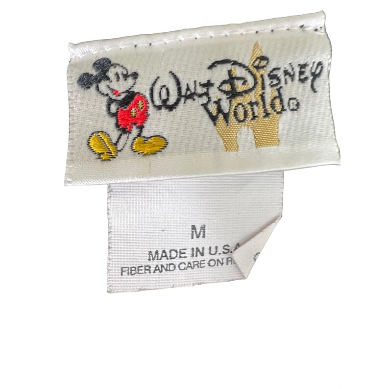 Walt Disney World T-Shirt Featuring Walt Mickey & "MM" Design Size M image 3