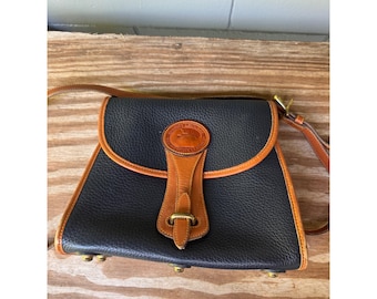 Vintage Dooney and Bourke Equestrian A6 Leather Crossbody Purse