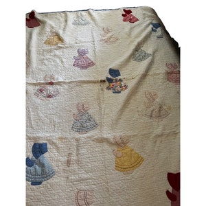 Vintage Sunbonnet Sue Quilt 70&quot; x 57&quot;