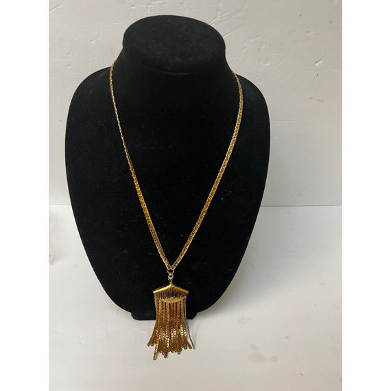 Vintage 70s Goldtone Napier 24 inch Multi Chain T… - image 1