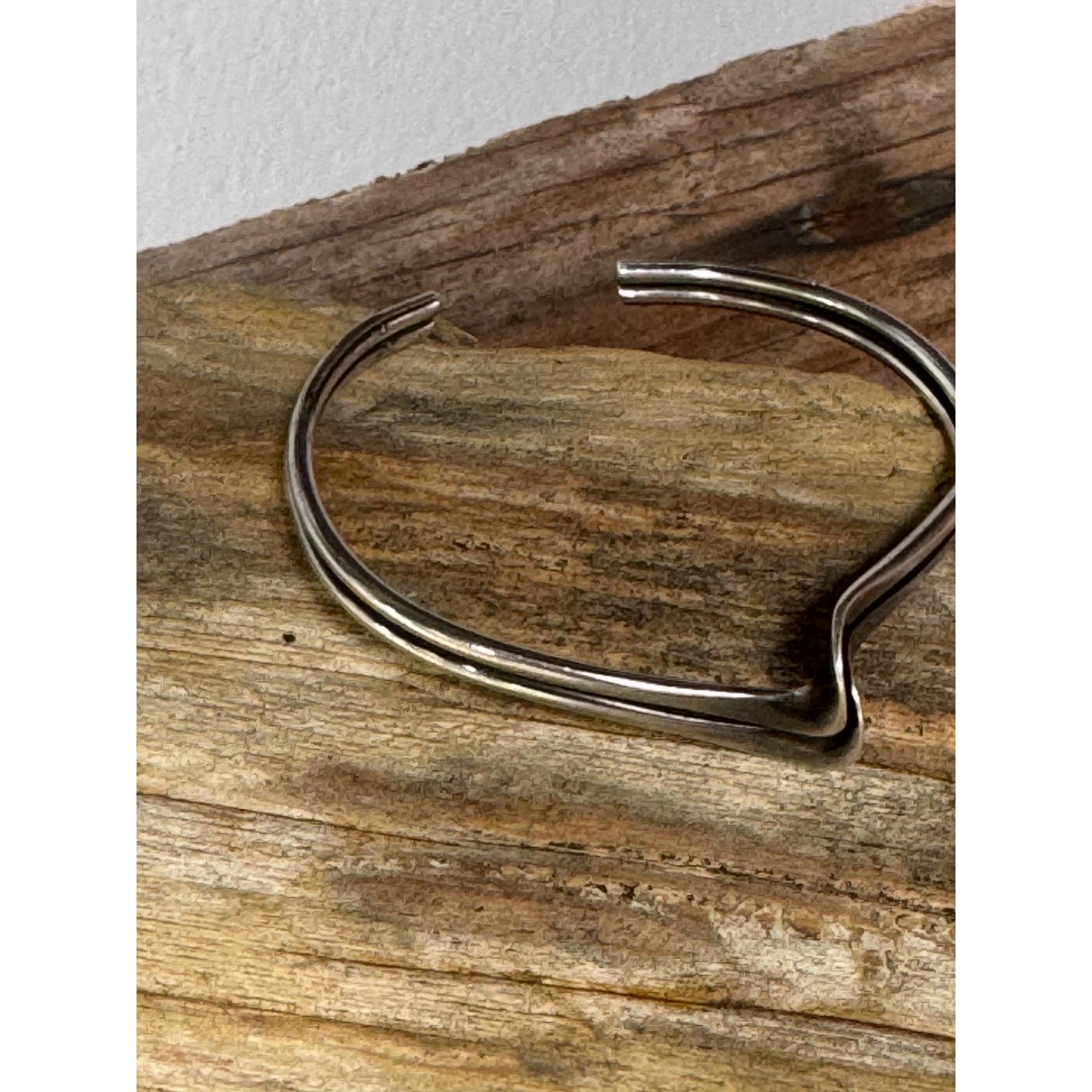 Vintage 925 Sterling Silver Modern Twist Tor Bangle Wave - Etsy