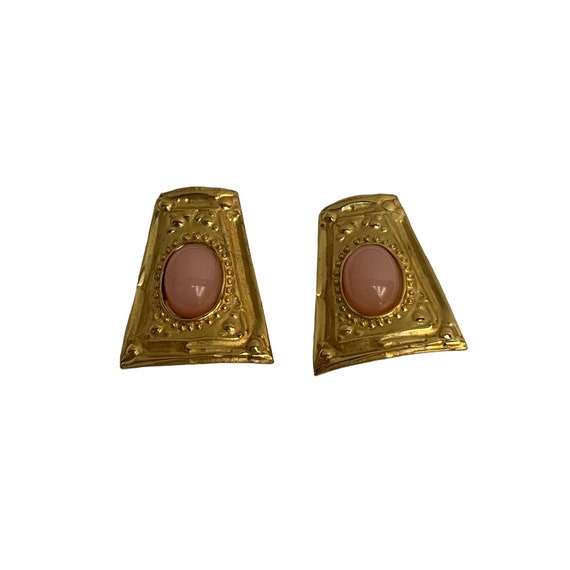 Givenchy Paris Jumbo Logo Earrings clip on - image 10