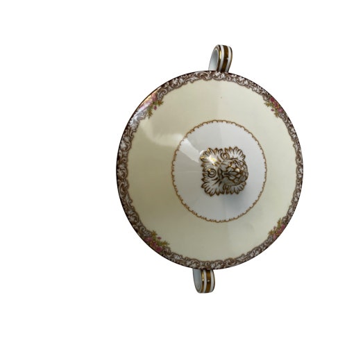 Noritake China Harmony 3906 Gold Trim Round Covered shops Vegetable Casserole dish