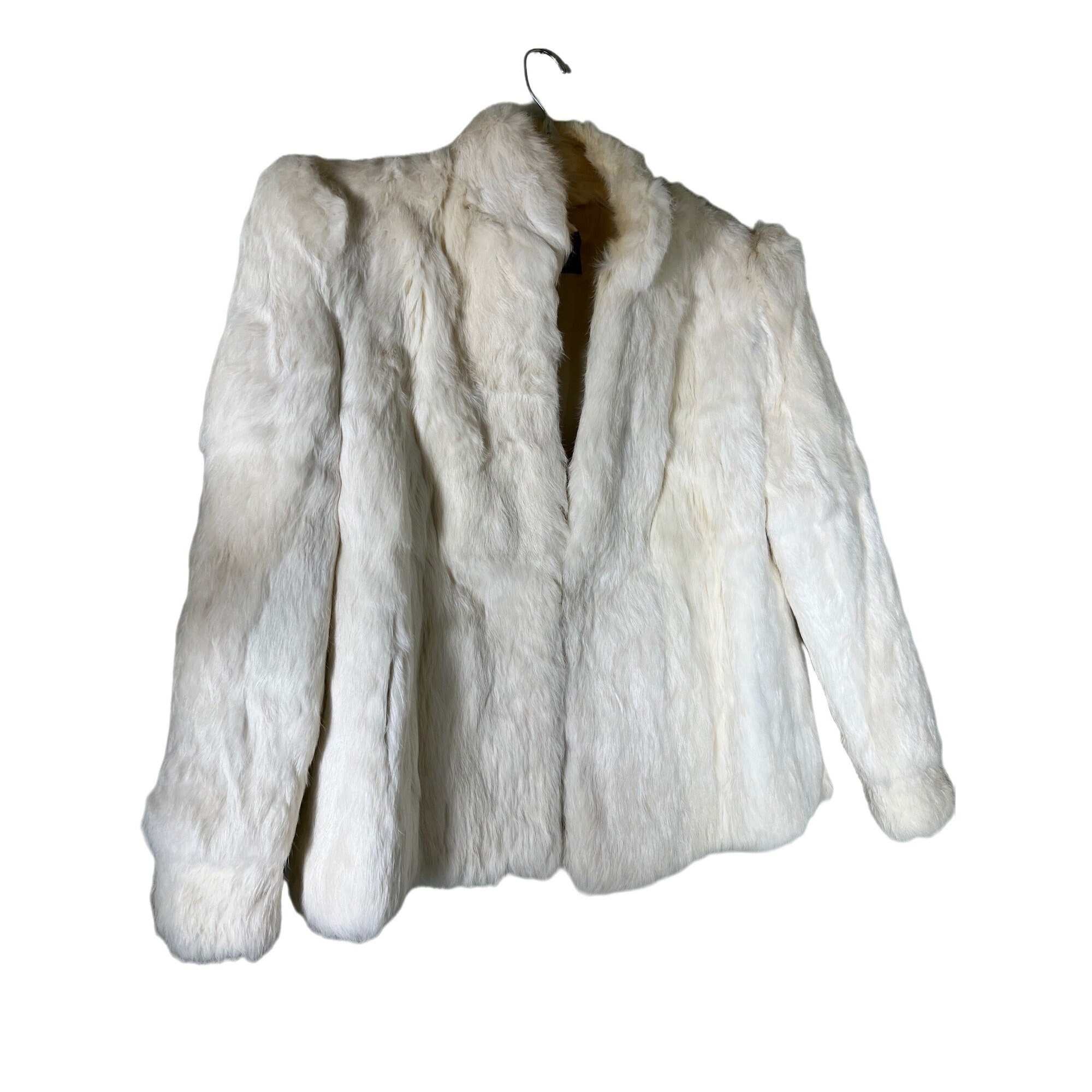 Sergio valente rabbit fur coat top