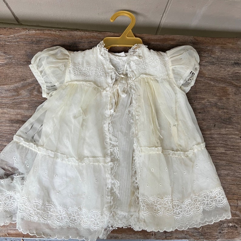 Vintage 1950s 60s Carol Joy Creation Baby Girls' Sheer White Dress 6 9 Months Cutter Piece Etsy
