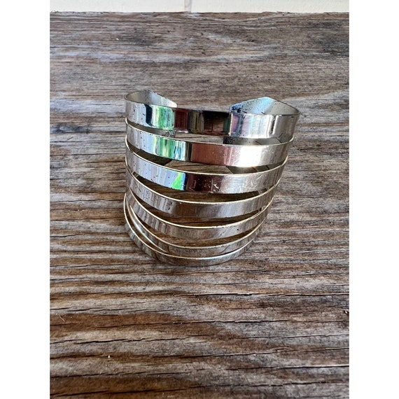 Vintage Renoir Split Shank Sterling Sauteur Cuff … - image 1