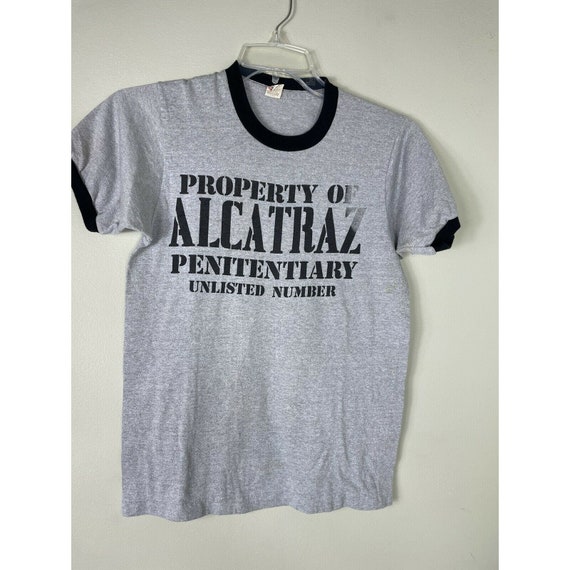 Alcatraz Vintage T Shirt 1980's Ringer Tourist Sa… - image 1