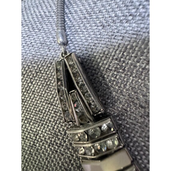 Vintage 1940s DOSO Mother of Pearl & Rhinestone D… - image 9