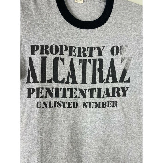 Alcatraz Vintage T Shirt 1980's Ringer Tourist Sa… - image 2