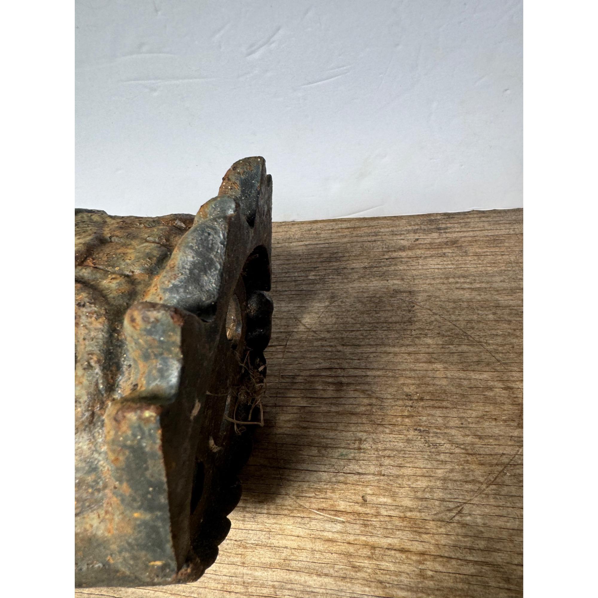 Japanese Cast Iron Eagle Lantern Hanging Tea Light Brutalist Japanese Cast Iron Eagle Lantern Hanging Tea Light Brutalist