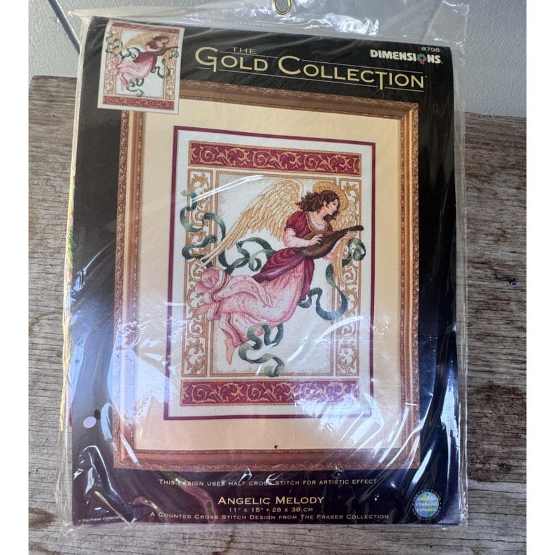 Dimensions Angelic Melody Cross Stitch Kit 8708 Gold Collection 2003 ...