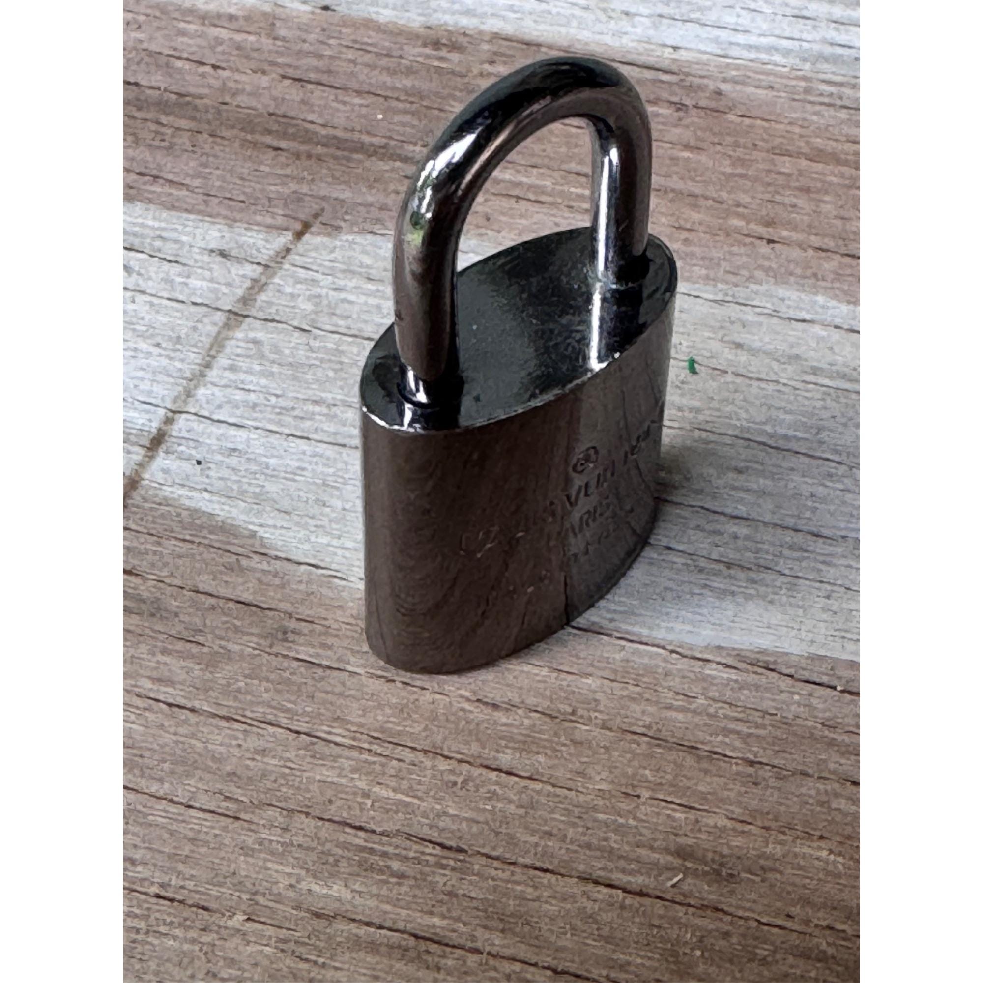 Louis Vuitton Paris Silver Padlock Keyhole No. 318 Made in France