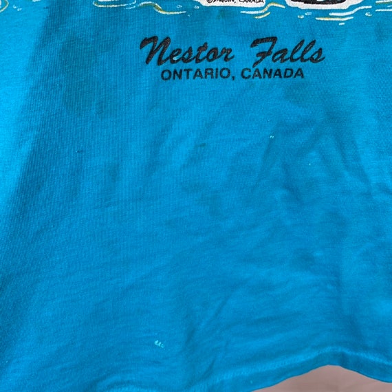 Vintage graphic Loon t-shirt Nestor Falls Canada - image 5