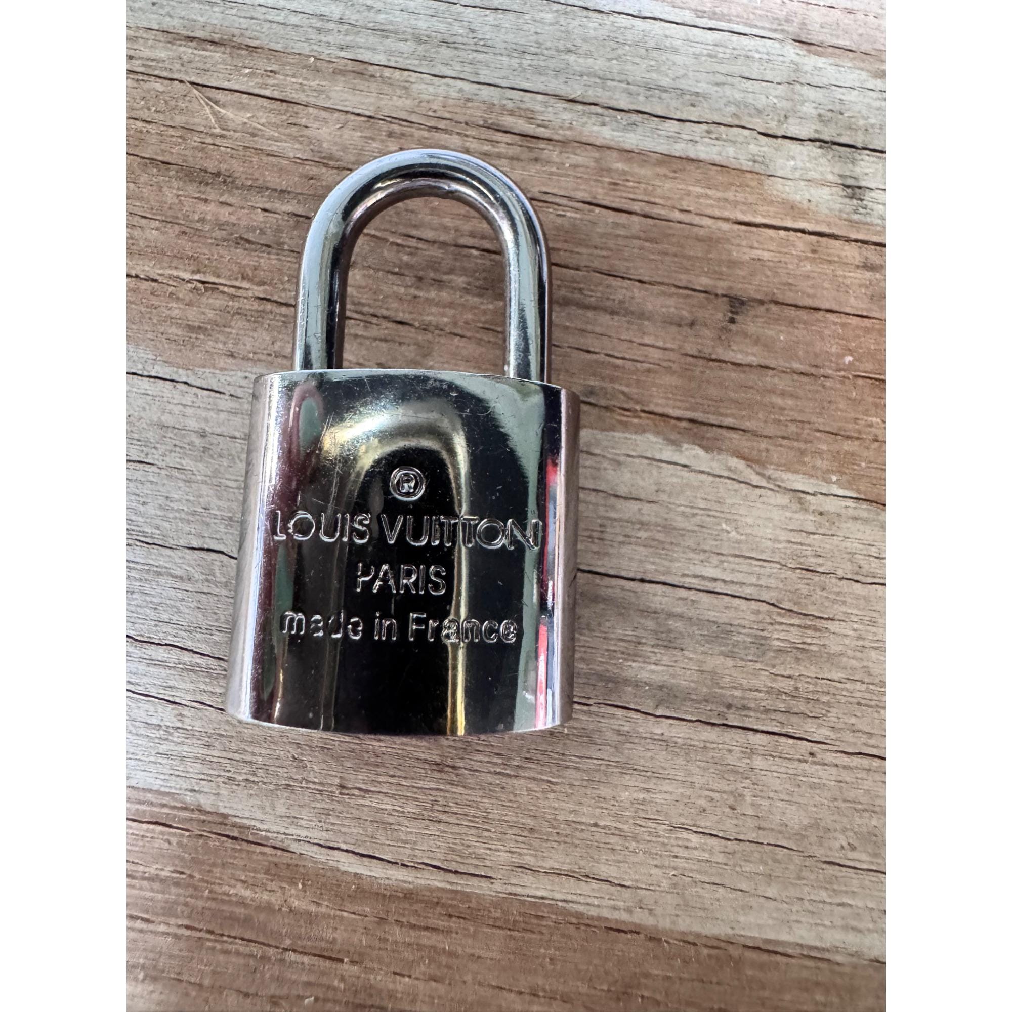 Louis Vuitton Paris Silver Padlock Keyhole No. 318 Made in France