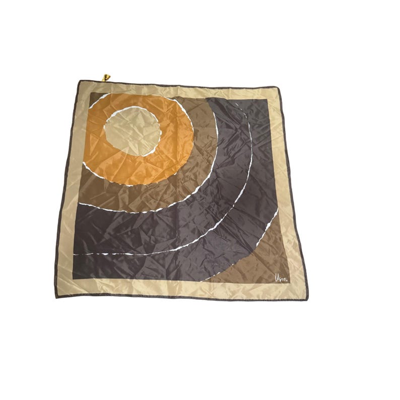 Vera Watercolors Polyester Scarf With Geometric Design image 2