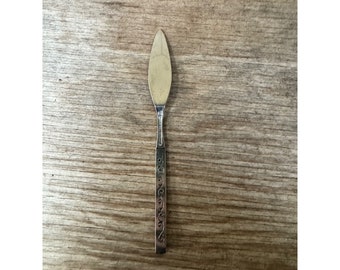 Oneida Stainless Spanish Court flatware Flat Handle Master butter knife replacement Mid Century Modern