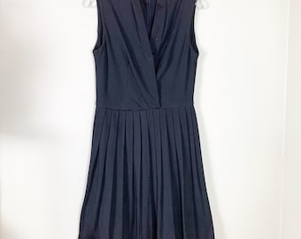 Vintage Leslie Fay Black 1960s Dress.
