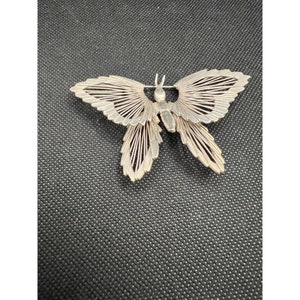 Vintage Butterfly Brooch Sterling Silver